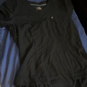 White Cross Black Short Sleeve Men's Tee